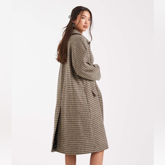 ASOS quilted lining mid length coat - Picture 3 of 4